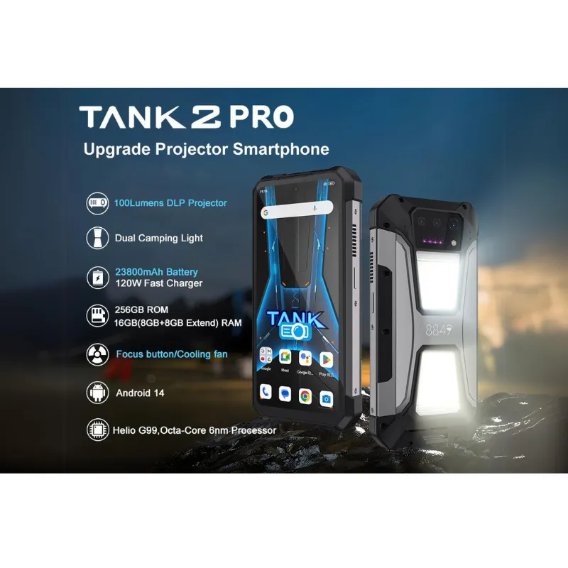 8849 Tank 2 pro Launched by unihertz with 23800 mAh Battery